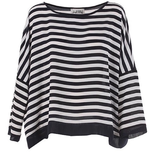 Joseph Ribkoff Tops - Jospeh Ribkoff Striped Batwing Dolman Top
